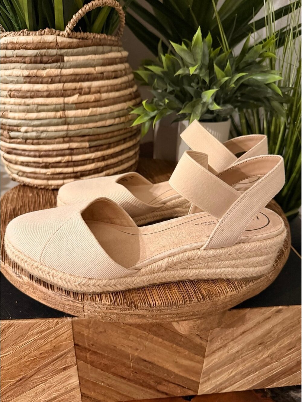 Women's Espadrille Flats with Ankle Strap